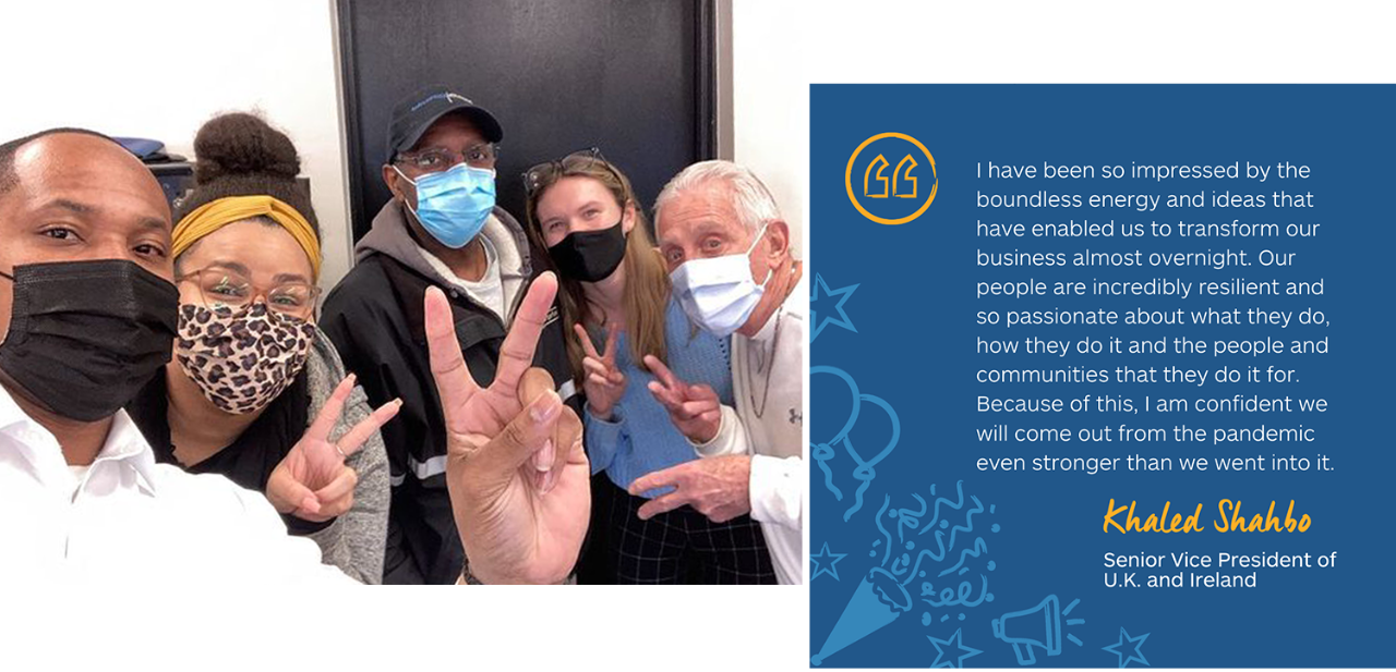 Employee selfie for employee appreciation day