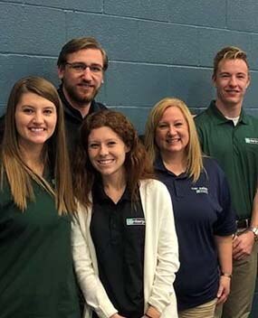 Group of smiling employees