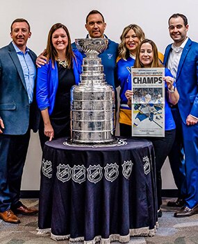 Employees with 2019 Stanley Cup