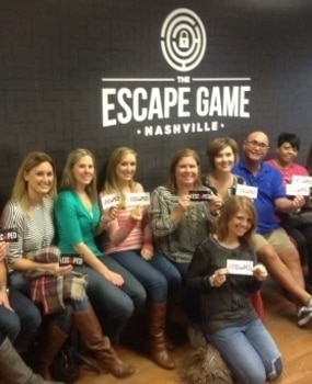 Group photo after an escape room