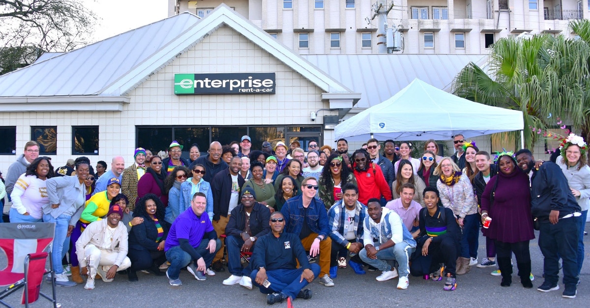 Enterprise Employees celebrating Mardi Gras in New Orleans