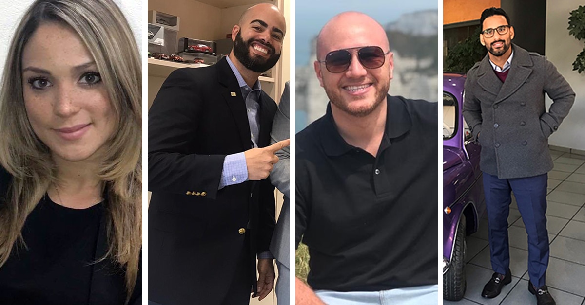 Collage of four employee pictures