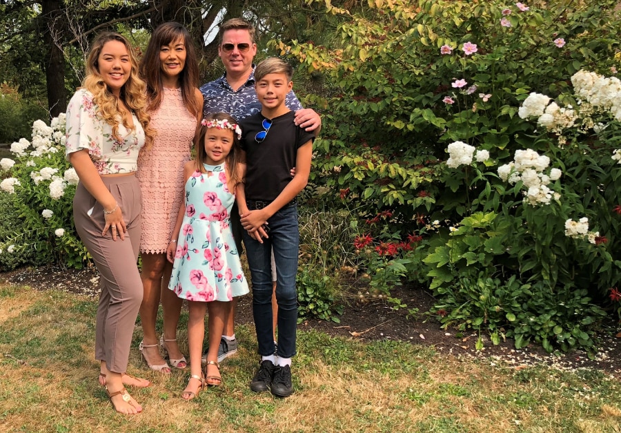 Dixie N., Enterprise Group Controller, with her family