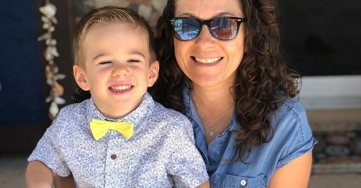 Natasha with her son