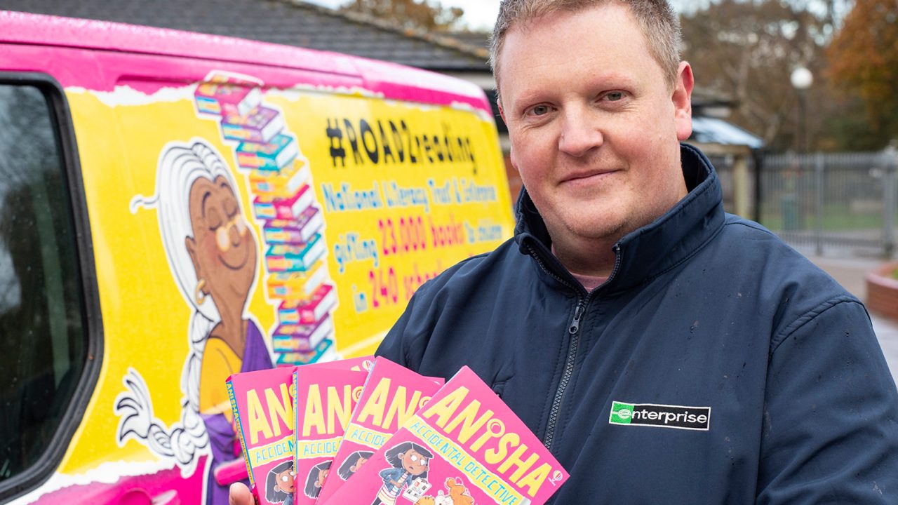 Enterprise Mobility partners with the National Literacy Trust to donate books to children across the UK as part of the Road Forward initiative. 
