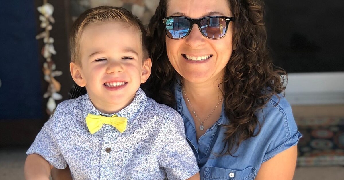 Natasha with her son